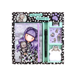 Set de Papelería Gorjuss Smitten kitten Morado Negro Blanco Precio: 12.94999959. SKU: S4307483