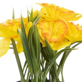 Planta 3/M Blanco-Amarillo Artificial 19 X 16 X 21 cm