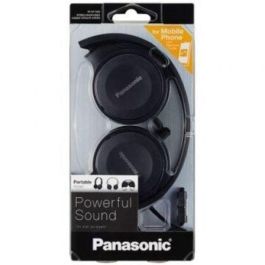 Panasonic RP-HF100ME-K Auriculares Estéreo Plegables con Micrófono, Jack 3.5mm, Sonido Potente 30mm, Negros Panasonic RP-HF100ME-K Auriculares Estéreo Plegables con Micrófono, Jack 3.5mm, Sonido Potente 30mm, Negros