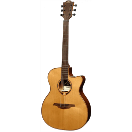 LAG Tramontane 118 A/E Guitarra Acústica Auditorium Cutaway Electroacústica Tapa Cedro Macizo Electrónica Astro-Lâg Natural