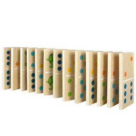 Woomax Dominó de Animales de Madera 28 Piezas - Juego Infantil para Niños a partir de 2 Años