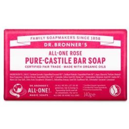 DR. BRONNER´S Jabón en Pastilla Rosas 140g, con Aceites Esenciales Naturales, para higiene diaria, con ingredientes de Comercio Justo Precio: 6.9900006. SKU: B1CJ363QMQ