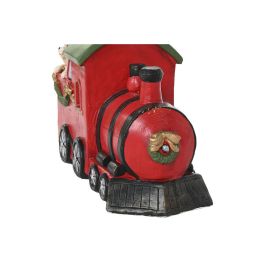 DKD Home Decor Base para Árbol de Navidad Tradicional con Tren, Multicolor, Magnesia, 56x21.5x37 cm, para Troncos 3.5x13 cm