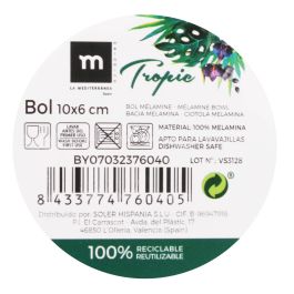 Bol de melamina Tropic 10x6 cm brillo - La Mediterranea (24 Unidades) Bol de melamina Tropic 10x6 cm brillo - La Mediterranea (24 Unidades)