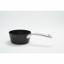 Baumalu BAU3216383445315 Batería de Cocina Antiadherente de Aluminio Forjado para Todo Tipo de Fuegos, Inducción, 4 Piezas Negro