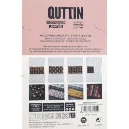 Quttin Molde Para Chocolate Surtido 17.5 cm Ancho x 2.5 cm Alto x 27.5 cm Largo (12 Unidades)