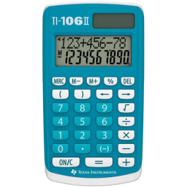 Texas Instruments Calculadora Científica TI-106 II Solar, Azul, Modelo TEX1743573645286 Precio: 27.50000033. SKU: B137DT5FFE