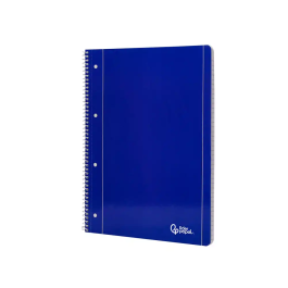 Liderpapel Cuaderno Espiral A4 Tapa Blanda 80 Hojas 75gr Horizontal Con Margen Azul