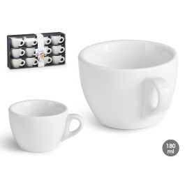 Taza Porcelana Baja 180 Ml Vessia 11X6CM (48 Unidades) Taza Porcelana Baja 180 Ml Vessia 11X6CM (48 Unidades)