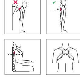 Entrenador de Postura Inteligente Recargable con Vibración Viback InnovaGoods