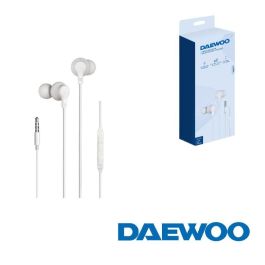 DAEWOO Auriculares In-Ear con Micrófono, Cable Jack 3.5 mm, Blanco, Control de Volumen Precio: 8.49999953. SKU: B167X7Q28H