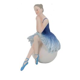 DKD Home Decor Elegante Figura Decorativa Romántica de Resina con Diseño de Bailarina en Tono Azul, 13 x 14.5 x 8.5 cm Precio: 5.61198. SKU: S3019665