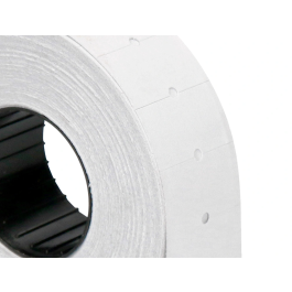 Q-connect KF00712 Etiquetas Blanca 21x12 mm Lisa Rollo 1000 Etiquetas para Etiquetadora