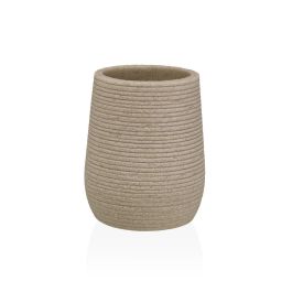 Portacepillos de Dientes Versa Beige Resina 8,5 x 10 x 8,5 cm