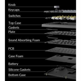 Keychron AAAQF02380 Teclado mecánico para juegos Q3 Pro SE ANSI, interruptor banana, retroiluminación RGB