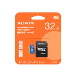 Adata AUSDH32GUICL10A1-RA1 Tarjeta Memoria MicroSDHC 32GB UHS-I Clase 10 V10 hasta 100MB/s con Adaptador