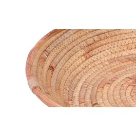 DKD Home Decor Centro Mesa Tropical Marron 42 x 8 x 42 cm Hecho a mano