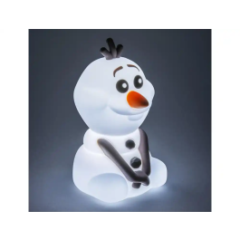 Wondee Lámpara Olaf Frozen de Silicona Suave con Luz Ajustable y Temporizador