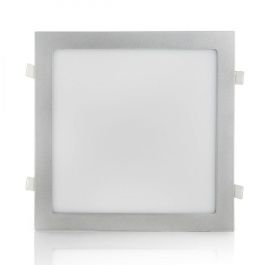 Placa LED 25W 2500Lm 6000ºK Cuadrada Plata 40.000H [HO-RDP-25W-MP-CW]