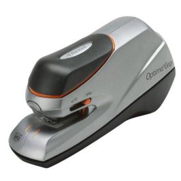 Rapid Grapadora Eléctrica Optima Grip Portátil Compacta, Grapado Automático o Manual, Capacidad 20 Hojas, Gris/Negro