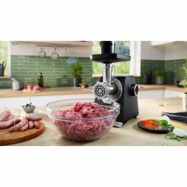 Bosch MFWS650B Picadora de carne Serie 6, 500 W, 3,5 kg/min, 3 rejillas Negra