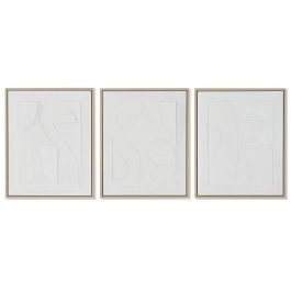 Cuadro Scandi DKD Home Decor Blanco 4.8 x 50 x 40 cm (3 Unidades) Precio: 67.50000004. SKU: B12FRSNA46