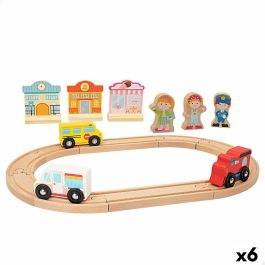 Tren con Circuito Woomax 6 Unidades 39 x 1 x 26 cm Tren con Circuito Woomax 6 Unidades 39 x 1 x 26 cm