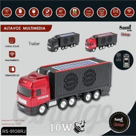 SAMI Altavoz Vintage Trailer Rojo Multimedia 10W