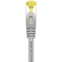 AISENS - CABLE DE RED LATIGUILLO RJ45 LSZH CAT.7 600 MHZ S/FTP PIMF AWG26, GRIS, 25CM