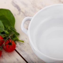 Quid Bol Cerámico Vita Bicolor con Relieve, 50 cL (6 Unidades)