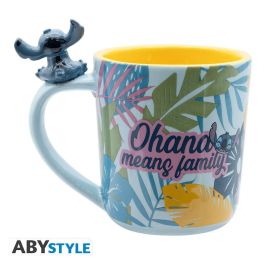 Abystyle Taza 3D Disney Stitch Hawaiano, Cerámica, 460 ml