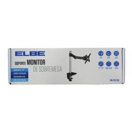 ELBE Brazo Soporte de Mesa para Monitor SM-1232-10K | Ajustable hasta 32' y 10kg | VESA 50/75/100mm