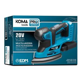 Koma Tools Lijadora Mouse 20V (sin Batería ni Cargador) 20v-lm 20,4 x 15,5 cm, Mango Ergonómico, Velcro, Incluye Filtro y Lijas