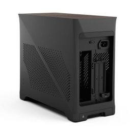 Fractal Design ERA ITX Caja PC m-ITX Charcoal, 2 ventiladores de 120 mm, USB3.1 Tipo C, tarjeta elevadora PCIe 4.0