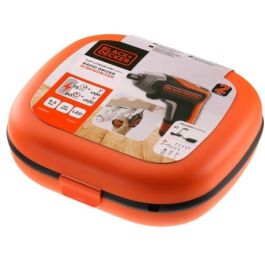 Black&Decker BCF611CK - Atornillador Inalámbrico 3.6V 5.5Nm Pistola con Luz Integrada, Carga Rápida y Estuche