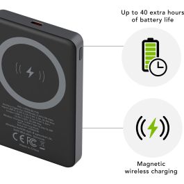 dbramante1928 re-charge - Powerbank - 10000 mAh - 38.5 Wh - 20 Watt - 3 A - 2 Ausgabeanschlussstellen magnetic