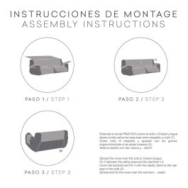 Funda para Sofá Eysa NORUEGA Blanco 100 x 110 x 120 cm Funda para Sofá Eysa NORUEGA Blanco 100 x 110 x 120 cm