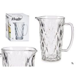 Vivalto Jarra de Agua 1L Diamante Vidrio Transparente 12x19.5x17.7 cm (Set de 6) Precio: 35.88999997. SKU: S3608953