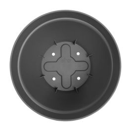 Elho 9220302142541 Set 2 Maceteros Redondos Vibia Campana + Loft con Plato - Ø29.8xH25.8cm - 22 L - Negro