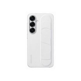 Samsung Standing Grip Case para Galaxy S25, Funda con Soporte Antideslizante, Blanco