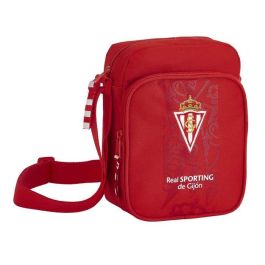 Bandolera Real Sporting de Gijón Rojo (16 x 22 x 6 cm)