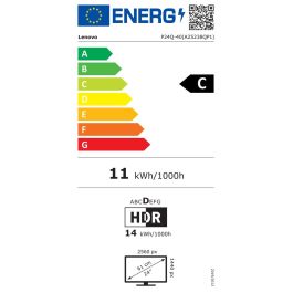 Monitor Lenovo 64B2GAT1EU Quad HD 23,8"