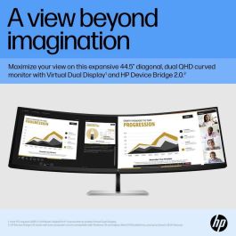 HP E45c G5 Monitor Curvo IPS DQHD 113cm 5120x1440 3ms 165Hz 400cd HDR DP/HDMI/2xUSB-C 100W