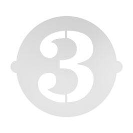 Algon Plantilla Tarta Cumpleaños N-3 25 cm x 25 cm (36 Unidades)