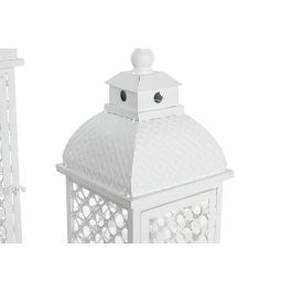 DKD Home Decor Farola Arabe Blanco 24 x 74 x 24 cm Set de 3
