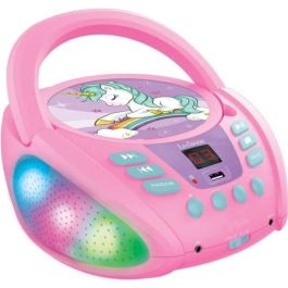 Lexibook Reproductor CD Portátil Unicornio Bluetooth 5.0 con Luz Multicolor, USB, Aux y Función Karaoke para Niños Precio: 78.49999993. SKU: S7122528