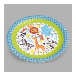 Best Products Bolsa con 4 platos de cartón diseño animales Ø23cm