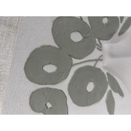 DKD Home Decor Cuadro Scandi Beige y Verde Menta, Jarrón, Lienzo y MDF, 80x10x120 cm (Set de 2)
