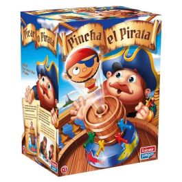 Falomir Juego Pincha el Pirata hasta que Salte - Juego de Mesa Infantil para 2 Jugadores | +3 Años