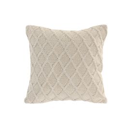 DKD Home Decor Cushions abril 25 natur a Cojín Boho Crudo de Algodón 45x45 cm hecho a mano con cremallera - Pack 2 Unidades Precio: 37.59000036. SKU: B1G3G25WQZ